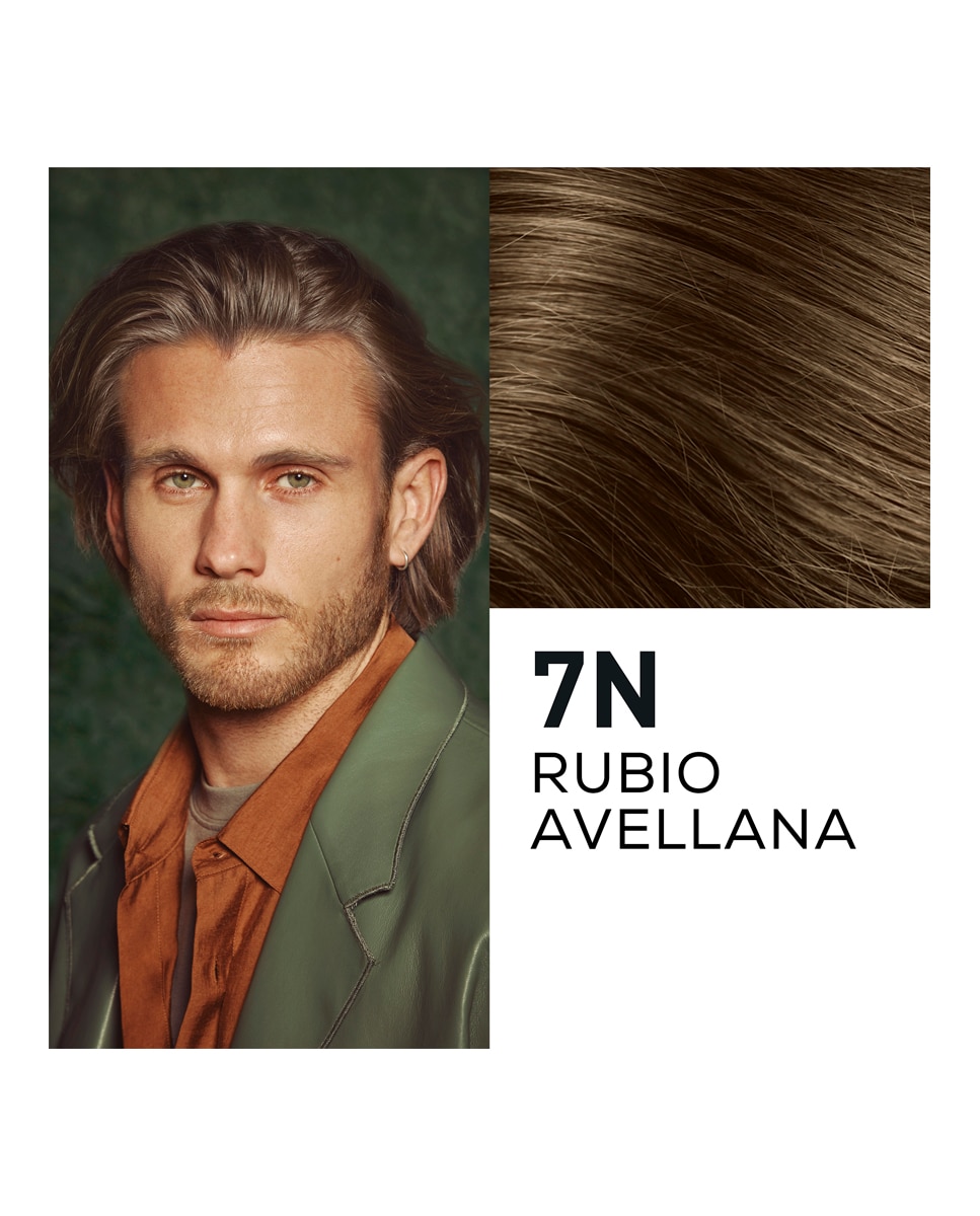 Imagen 3 de Tinte coloración permanente hombre para Cabello y Barba sin amoníaco Naturtint Men - 7N - Rubio Avellana 7N - Rubio Avellana