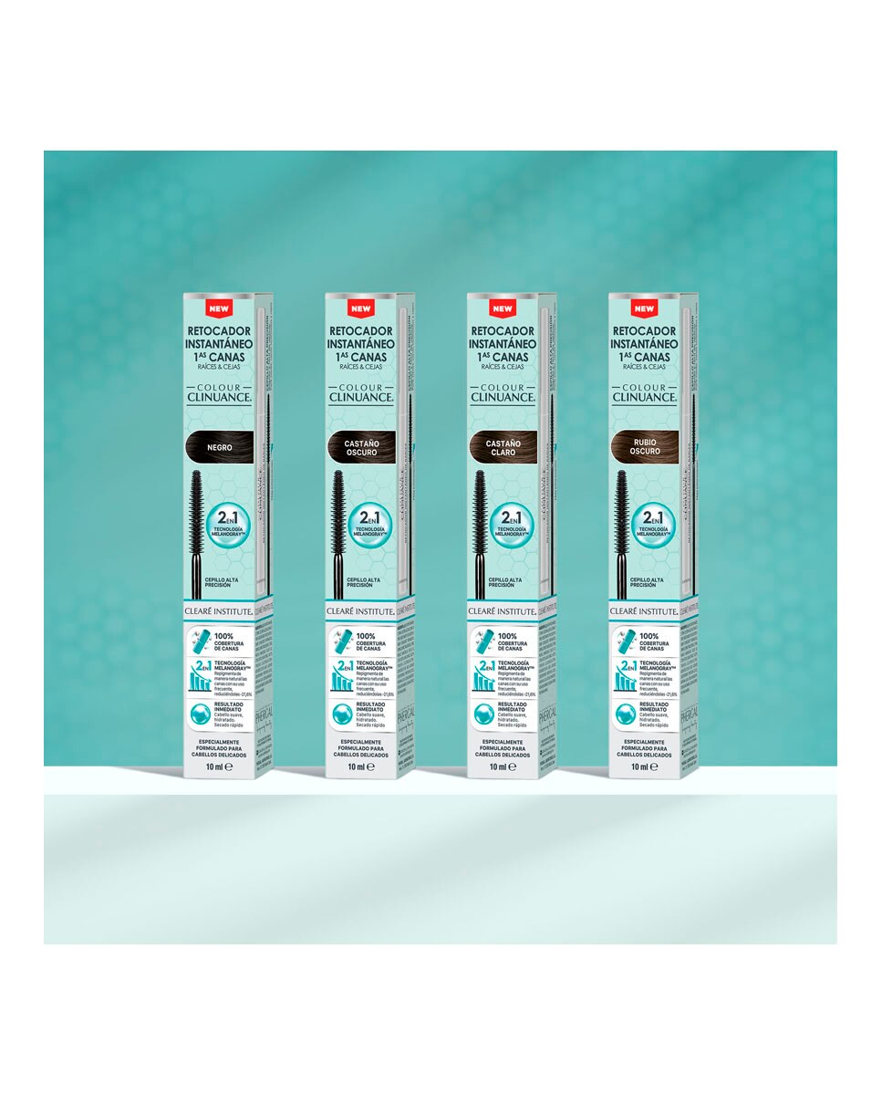 Imagen 8 de Retocador Instantáneo Raíces y Cejas Colour Clinuance 10 ml Clearé Institute - Negro 10 ml Negro