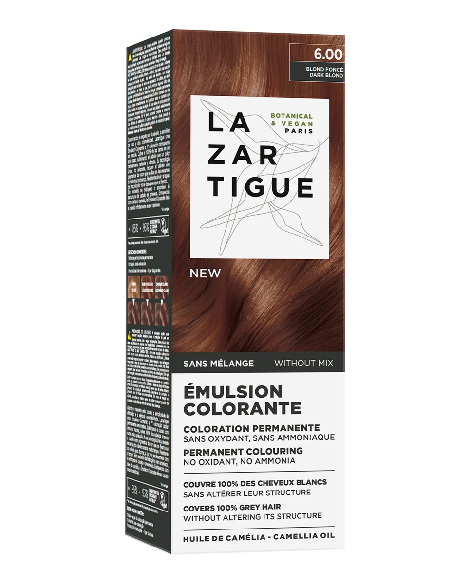 Emulsión Capilar Colorante 6.0 60 ml Lazartigue 1