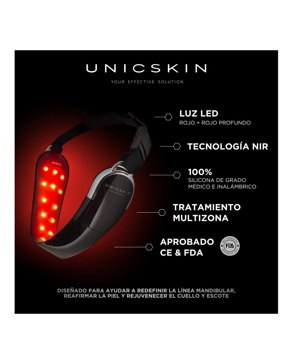 Unicled Neck & Chin Mask Dispositivo Rejuvenecedor Con Tecnología Led 3