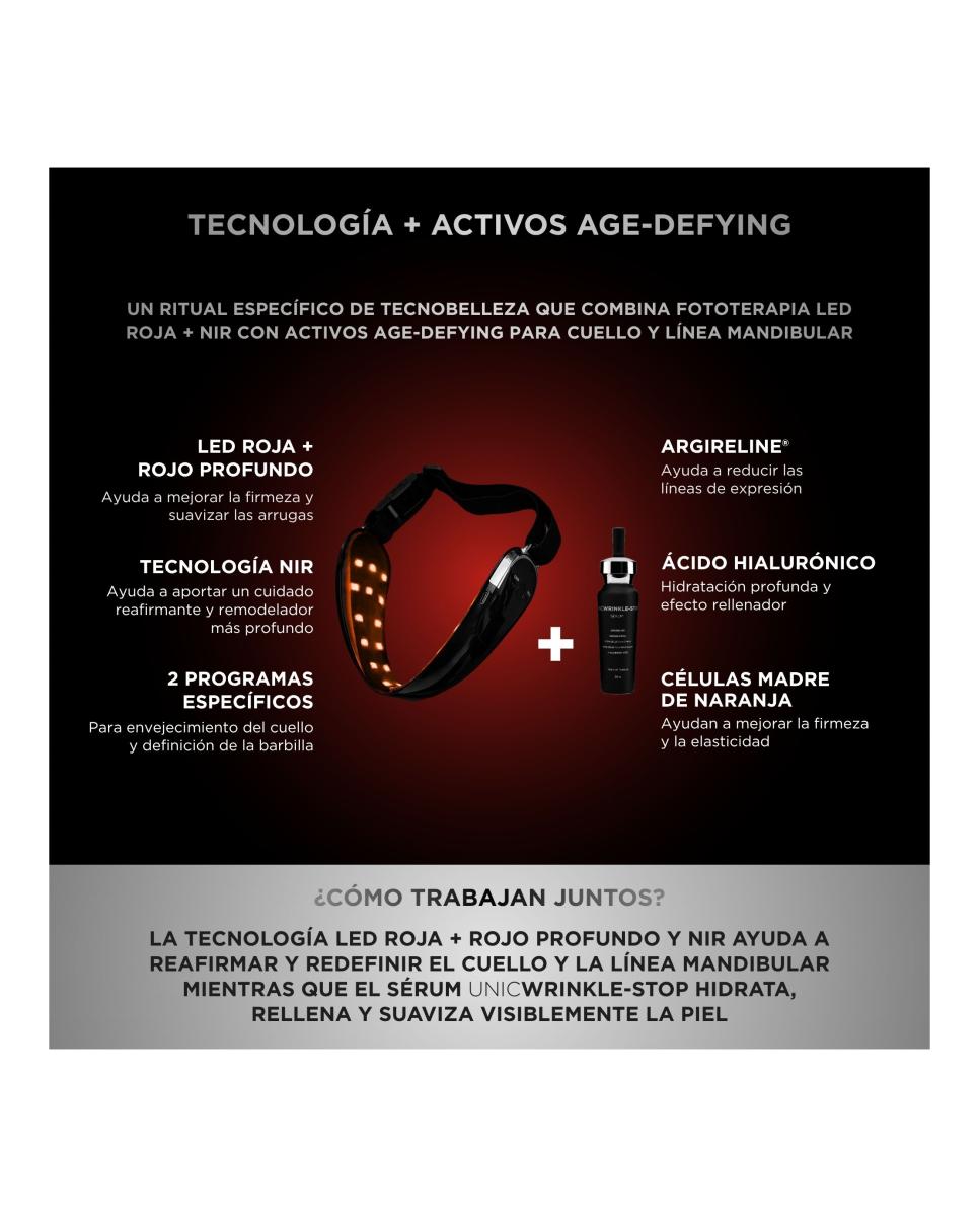 Unicled Neck & Chin Mask Dispositivo Rejuvenecedor Con Tecnología Led 4