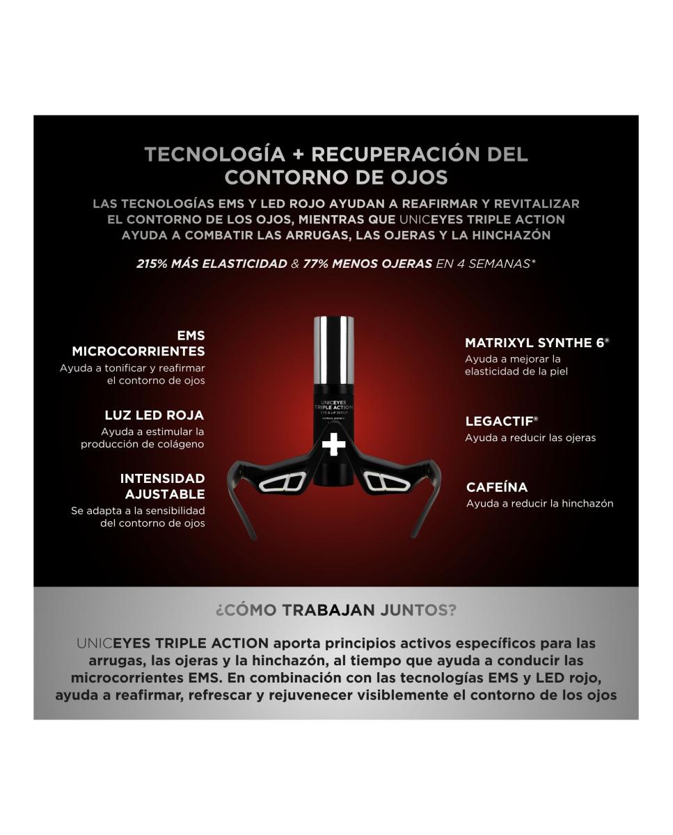 Unictech Eye Mask  Dispositivo De Doble Tecnología Contorno Ojos 6
