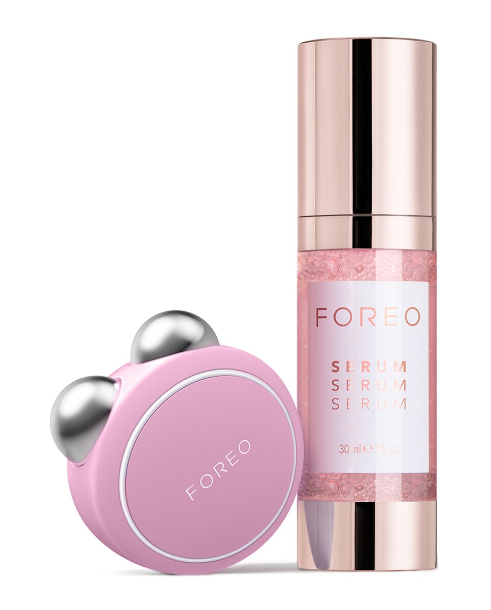BEAR ™ mini Dispositivo facial tonificante FOREO Pearl Pink · El