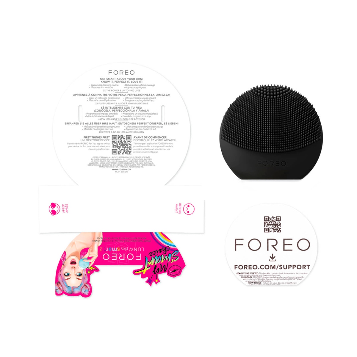LUNA™ play smart 2 - Dispositivo de limpieza facial y análisis inteligente de la piel FOREO - Midnight Magic Midnight Magic-4