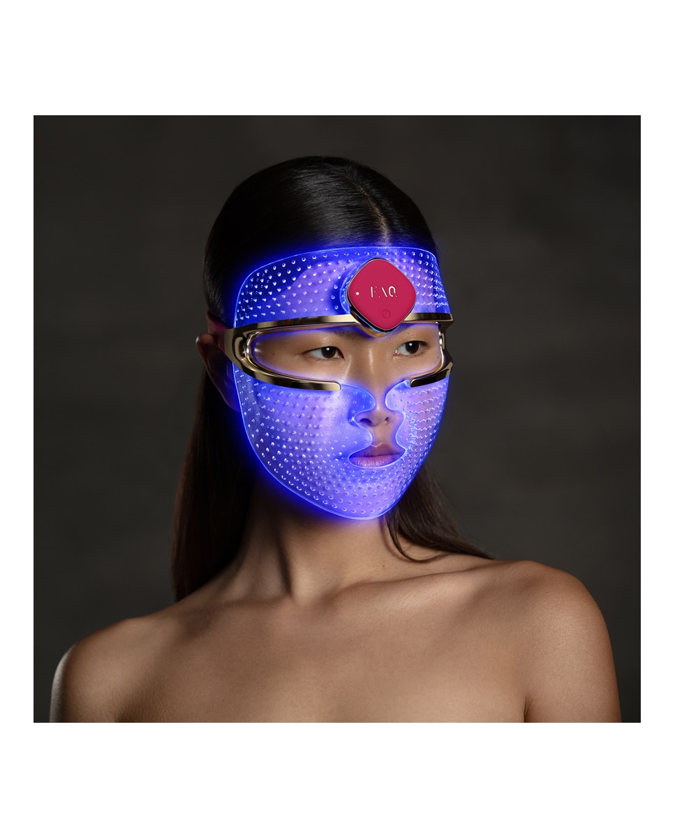 Mascarilla facial FAQ™ , tratamiento antienvejecimiento, con silicona pura y LED RGB - 201 201-3
