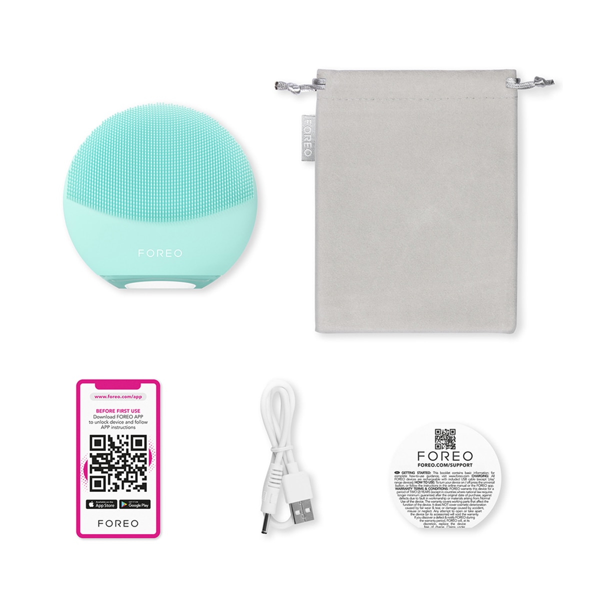 LUNA™ 4 mini - Dispositivo inteligente de limpieza facial con 2 zonas para todo tipo de pieles Artic Blue FOREO - Artic Blue Artic Blue-3