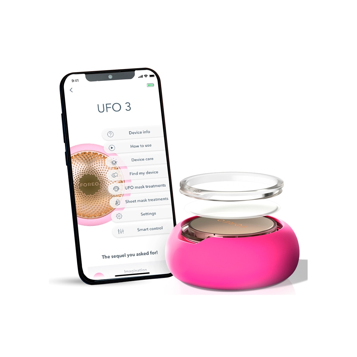 Imagen 3 de UFO™ 3 - Hidratación facial profunda 5 en 1 Fuchsia FOREO - Fuchsia Fuchsia