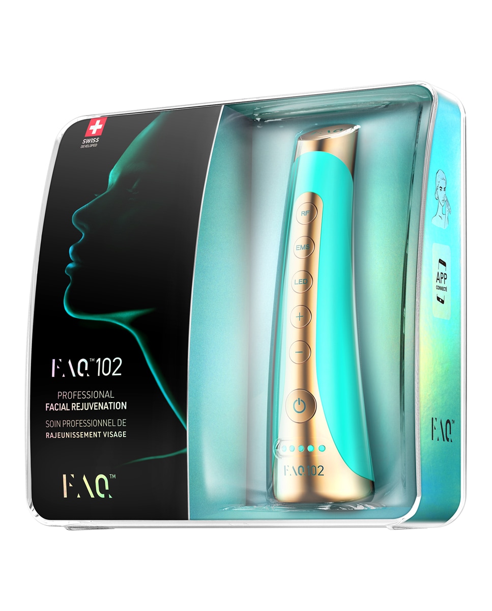 FAQ™ 102 Dispositivo profesional de rejuvenecimiento facial con radiofrecuencia, electroestimulación muscular y terapia de luz LED Topaz Topaz-3