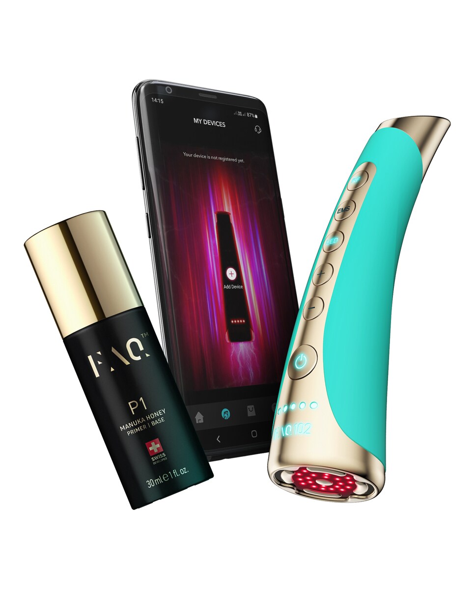 FAQ™ 102 Dispositivo profesional de rejuvenecimiento facial con radiofrecuencia, electroestimulación muscular y terapia de luz LED Topaz Topaz-6