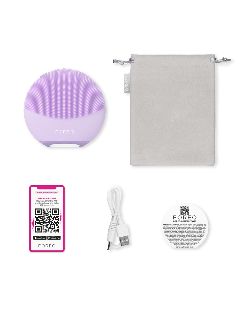 LUNA™ 4 mini - Dispositivo inteligente de limpieza facial con 2