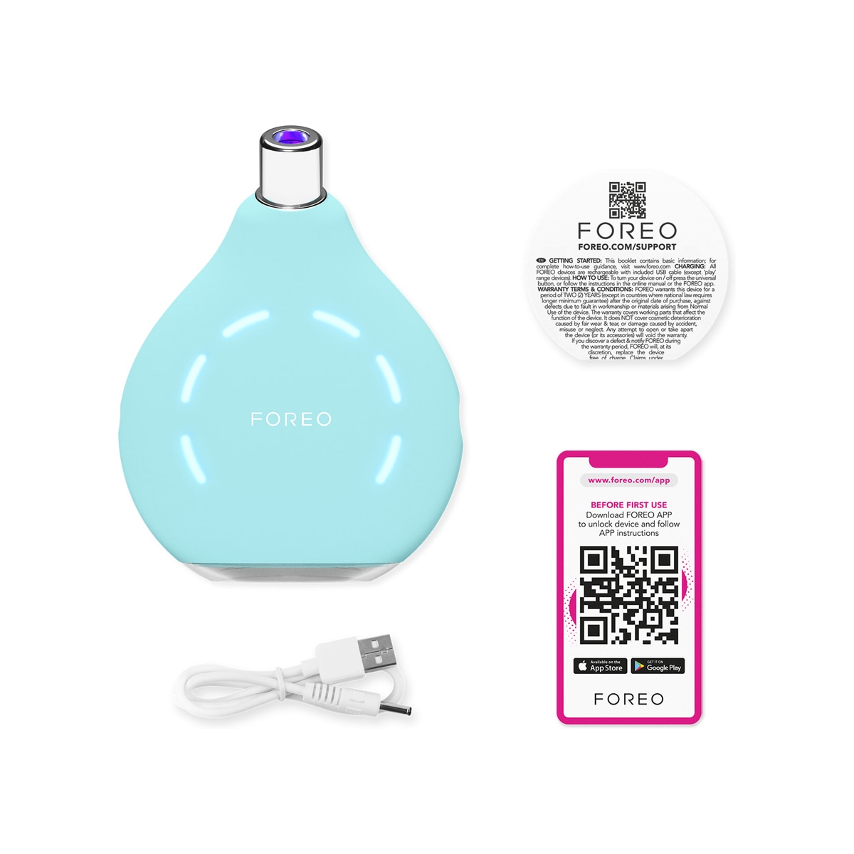 KIWI™ - Dispositivo extractor de puntos negros con luz LED azul FOREO 6
