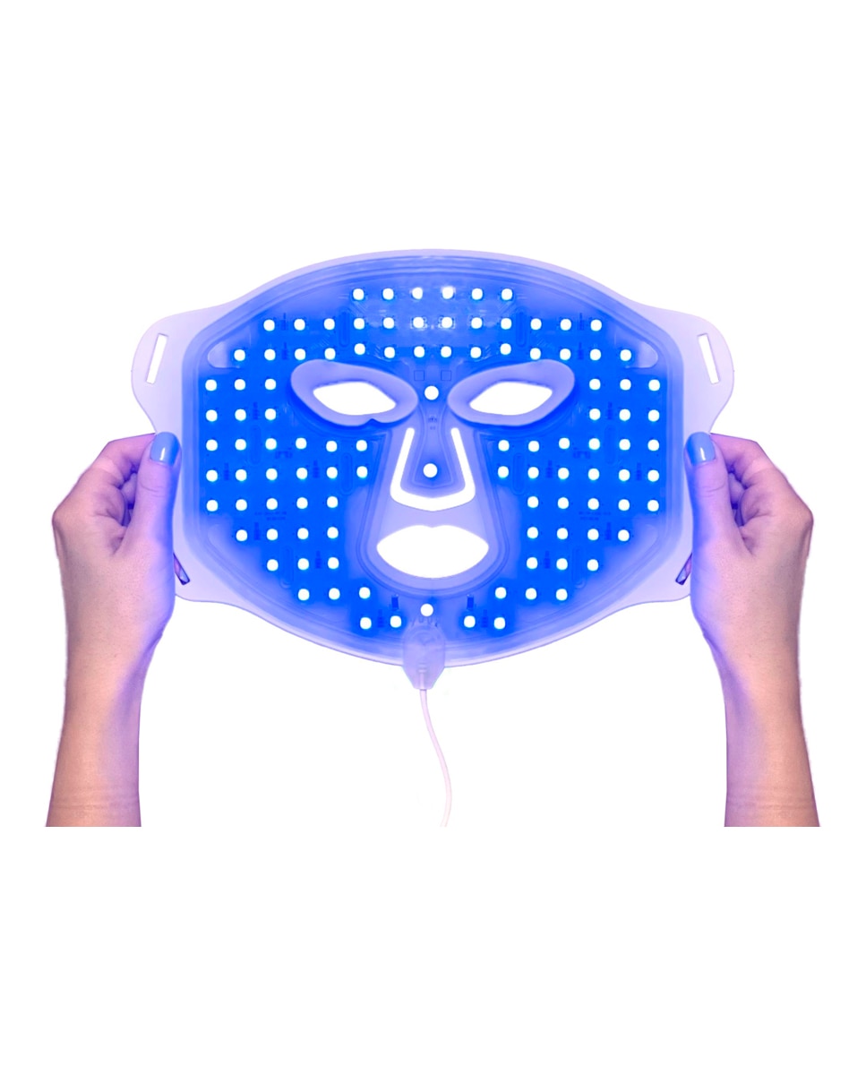Máscara De Luz Led Roja, Infrarroja Y Azul Silicone Led Mask Skinvity 4
