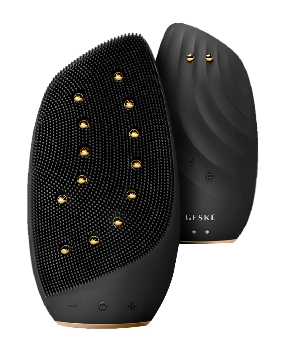 Geske - Cepillo Facial Sonic Thermo Facial Brush & Face-Lifter 8 in 1 Black Gold Geske.