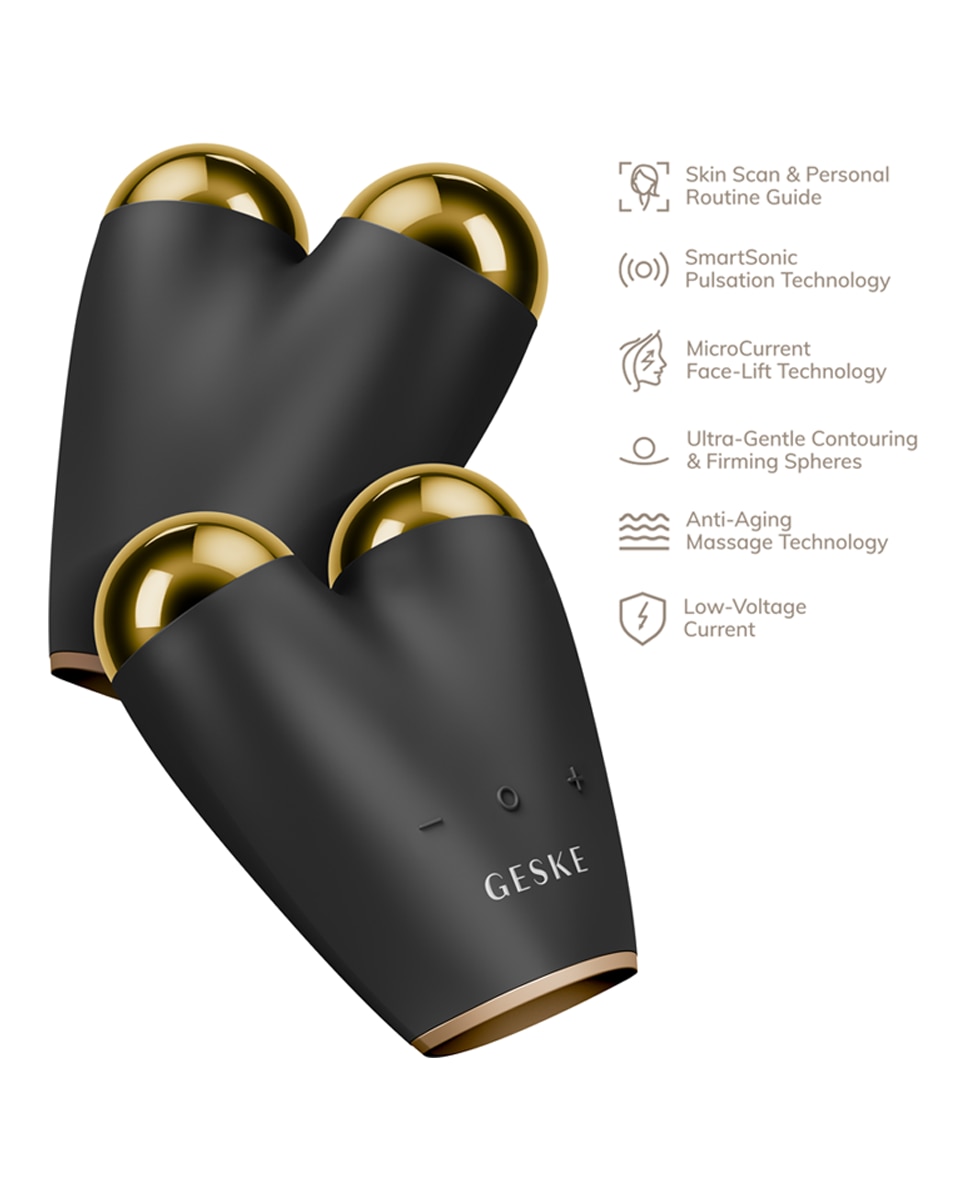 Tratamiento Facial MicroCurrent Face-Lifter 6 in 1 Black Gold Geske 2