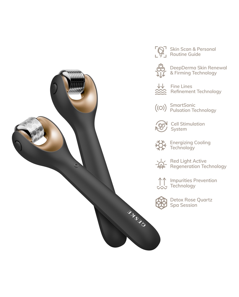 Tratamiento Facial MicroNeedle Face Roller 9 in 1 Black Gold Geske 3