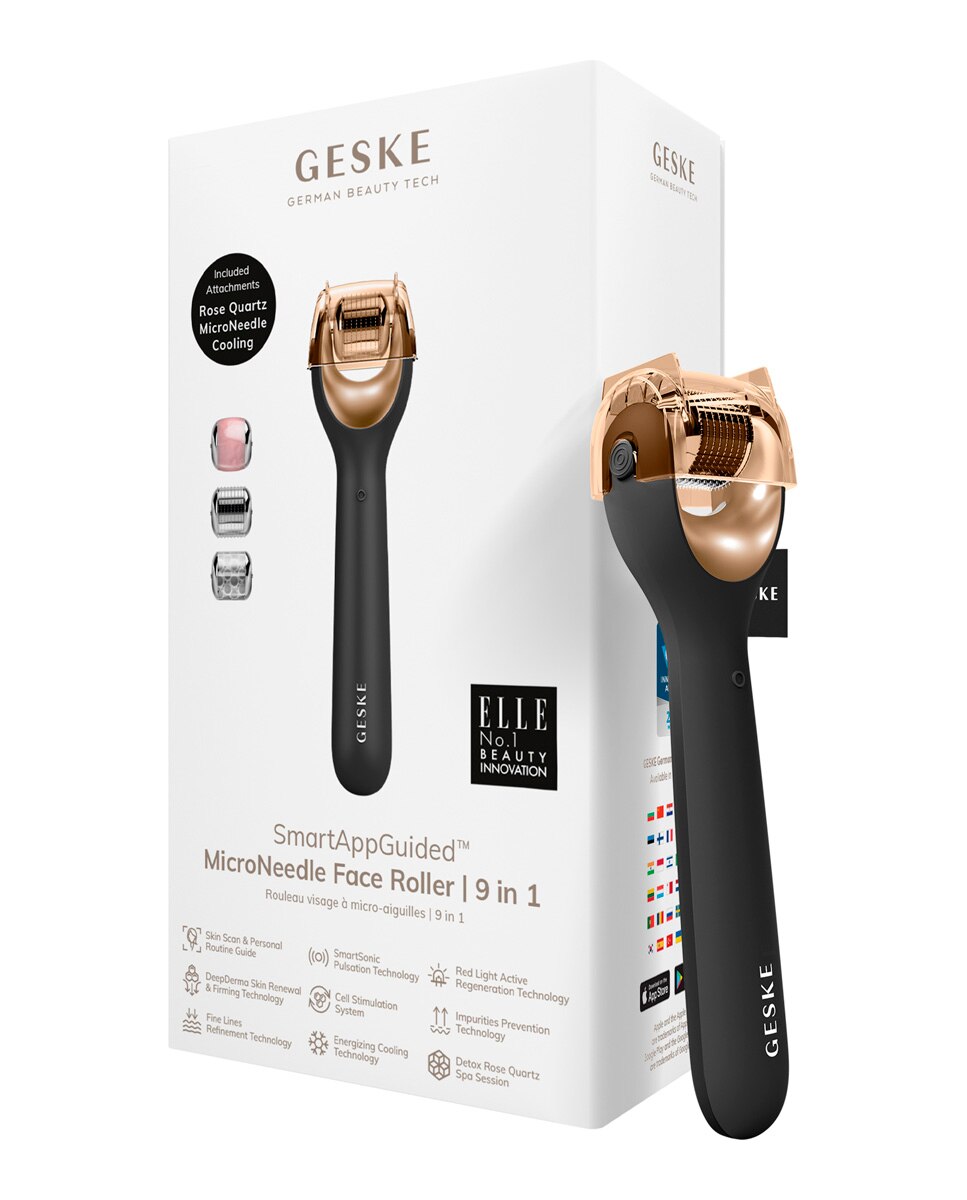Tratamiento Facial MicroNeedle Face Roller 9 in 1 Black Gold Geske 7