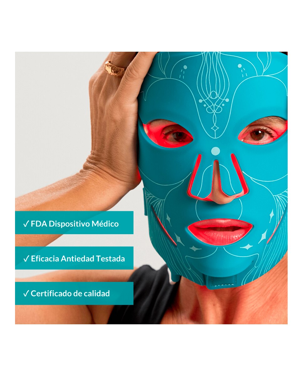 Máscara Facial Led Antiedad Glo Mask 6