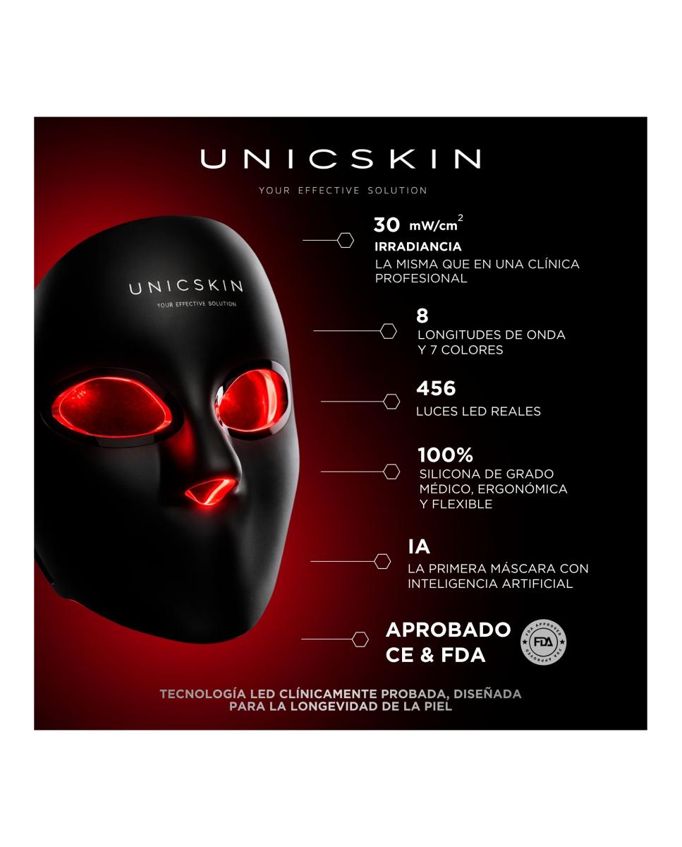 Unicled Centurion Korean Mask 5.0  Máscara Facial Con Tecnología Led  Nir  Ia 3