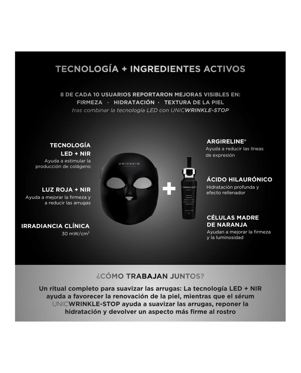 Unicled Centurion Korean Mask 5.0  Máscara Facial Con Tecnología Led  Nir  Ia 4