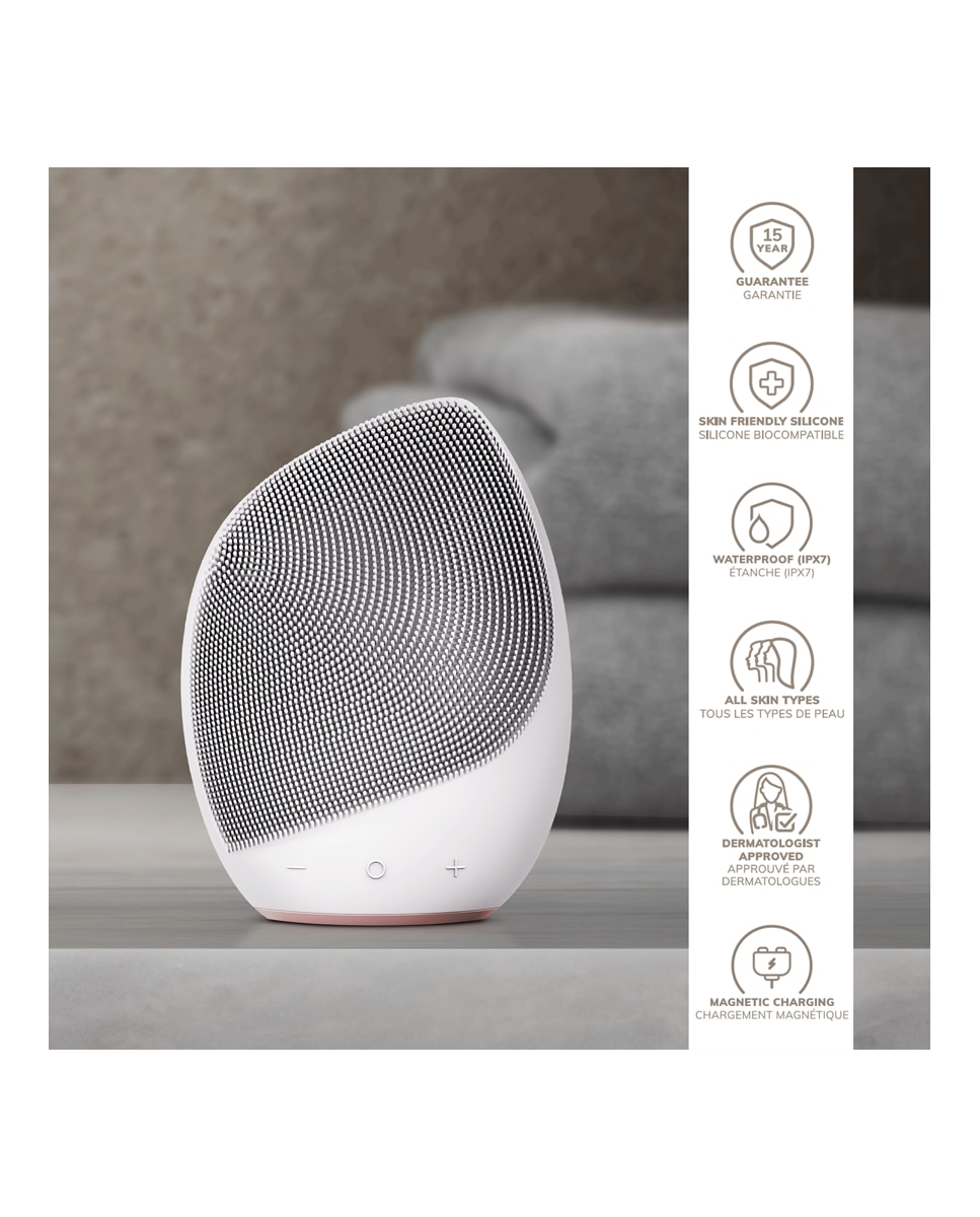 Dispositivo Facial Sonic Brush 5 in 1 White Rose Gold Geske 4