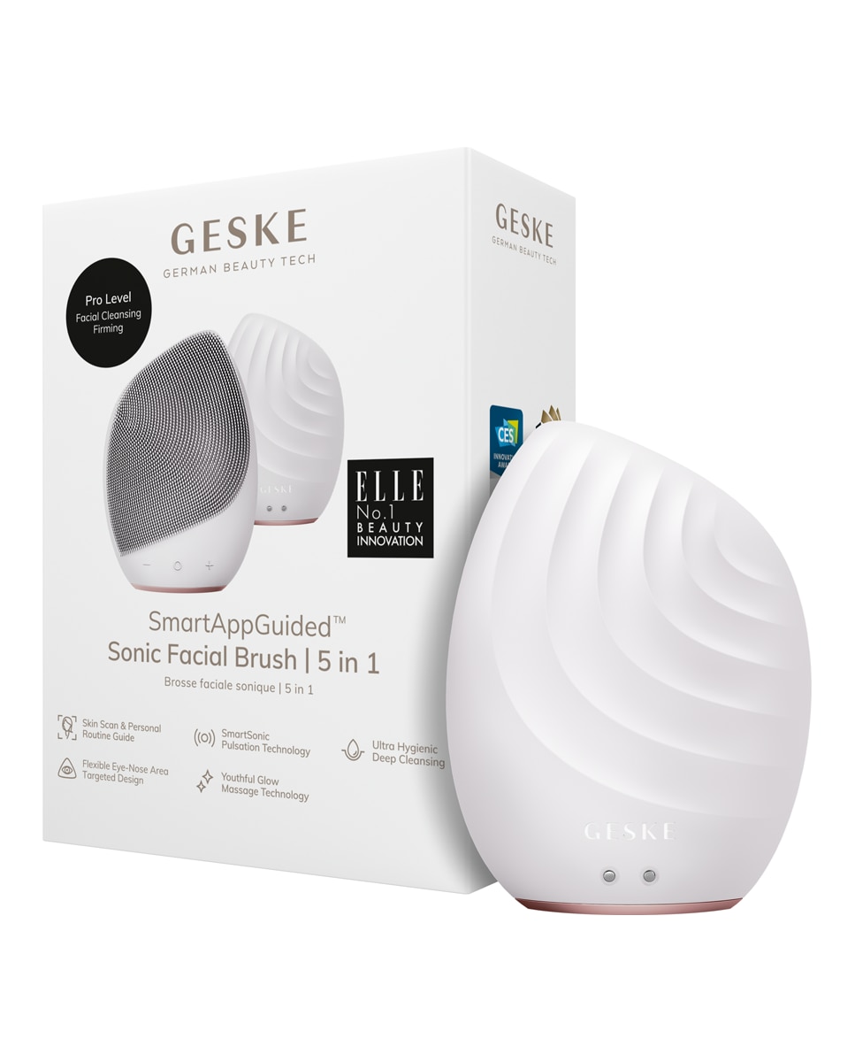 Dispositivo Facial Sonic Brush 5 in 1 White Rose Gold Geske 6