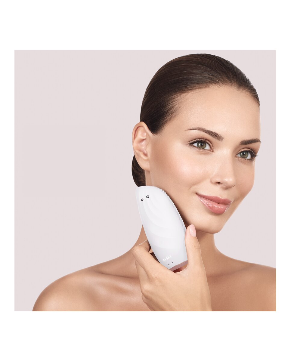 Dispositivo Facial Sonic Thermo Brush & Face-Lifter 8 in 1 White Rose Gold Geske 3