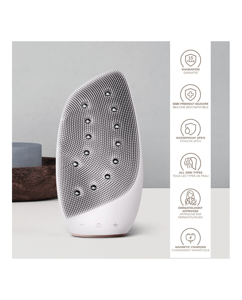 Dispositivo Facial Sonic Thermo Brush & Face-Lifter 8 in 1 White Rose Gold Geske 4