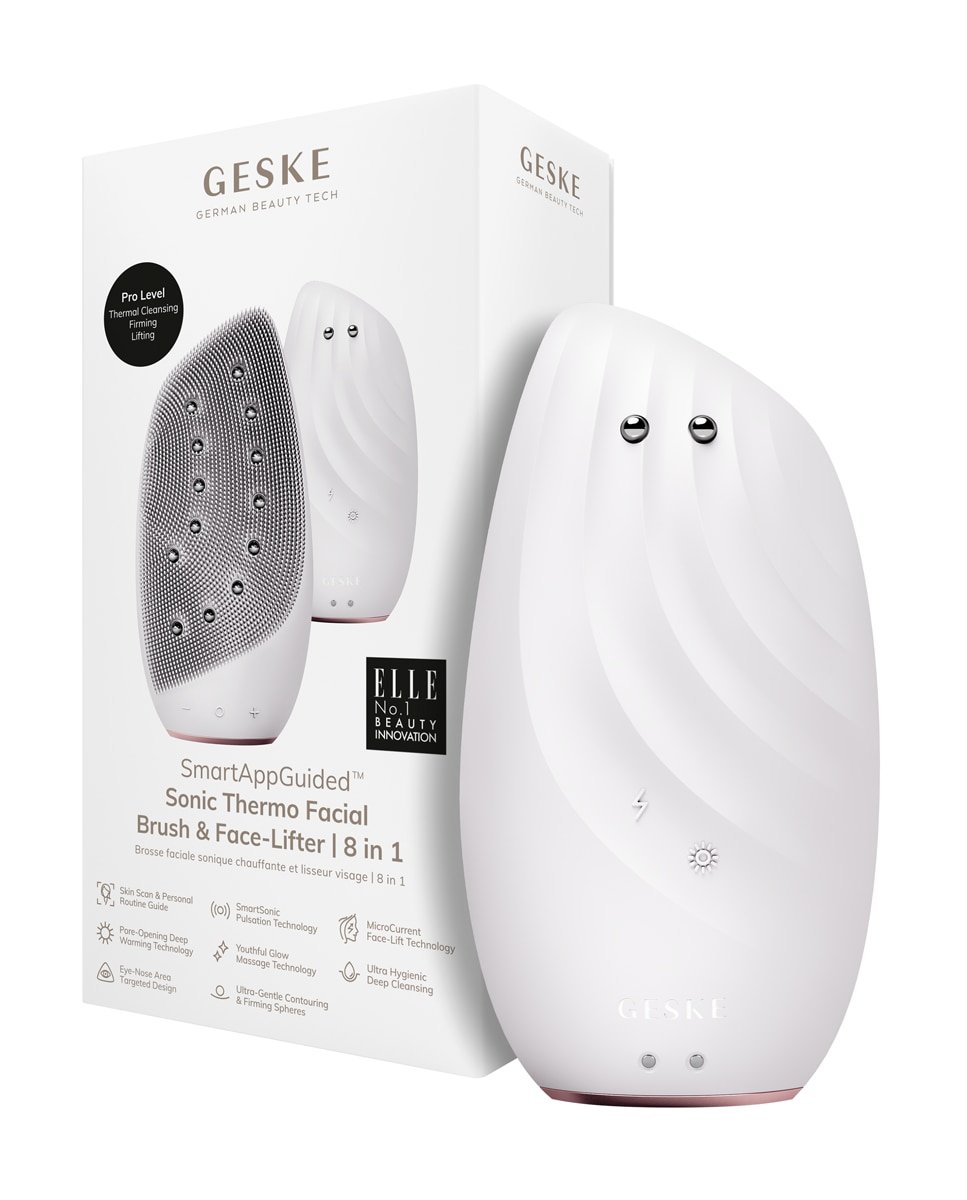 Dispositivo Facial Sonic Thermo Brush & Face-Lifter 8 in 1 White Rose Gold Geske 6