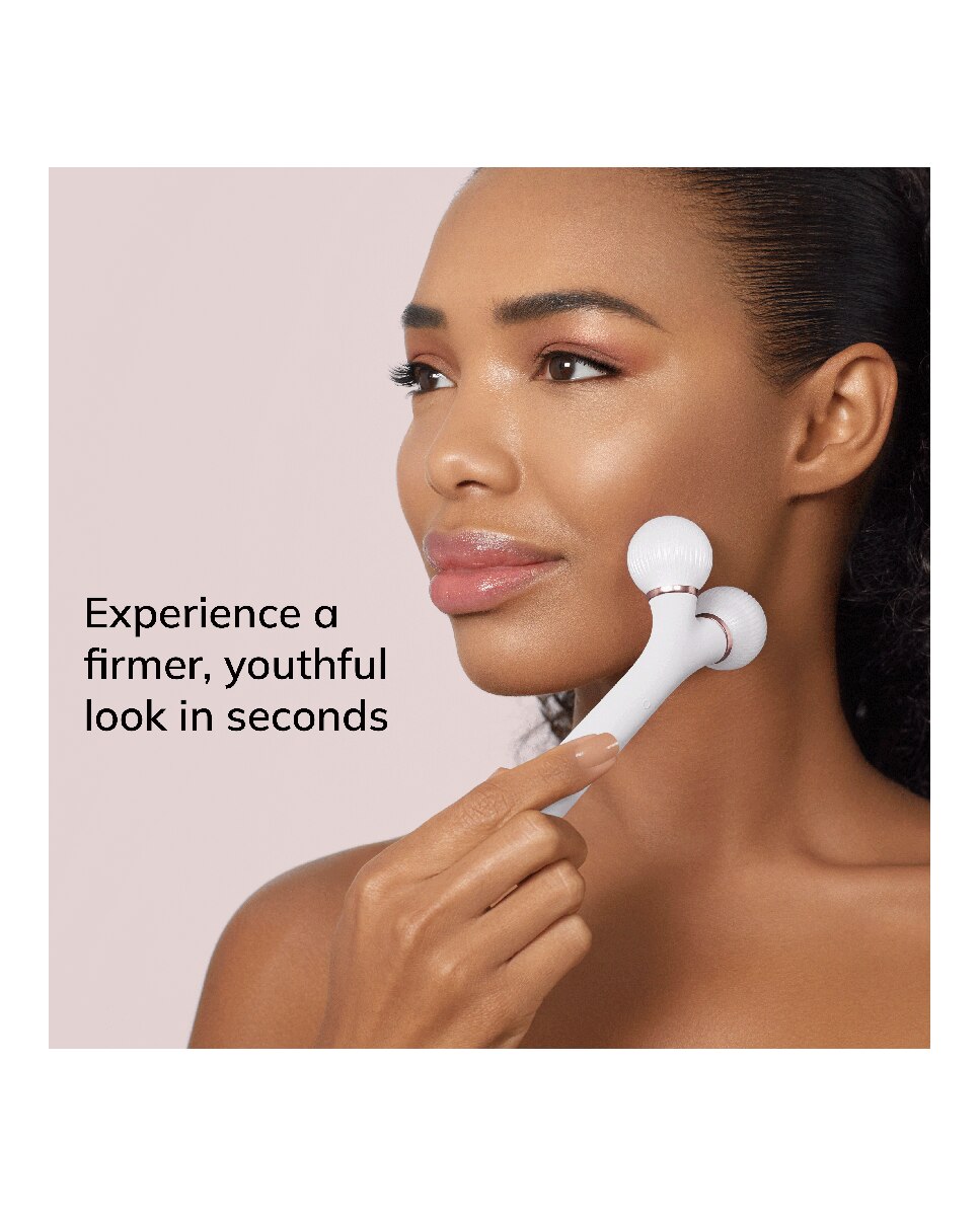 Dispositivo Facial Sonic Facial Roller 4 in 1 White Rose Gold Geske 3