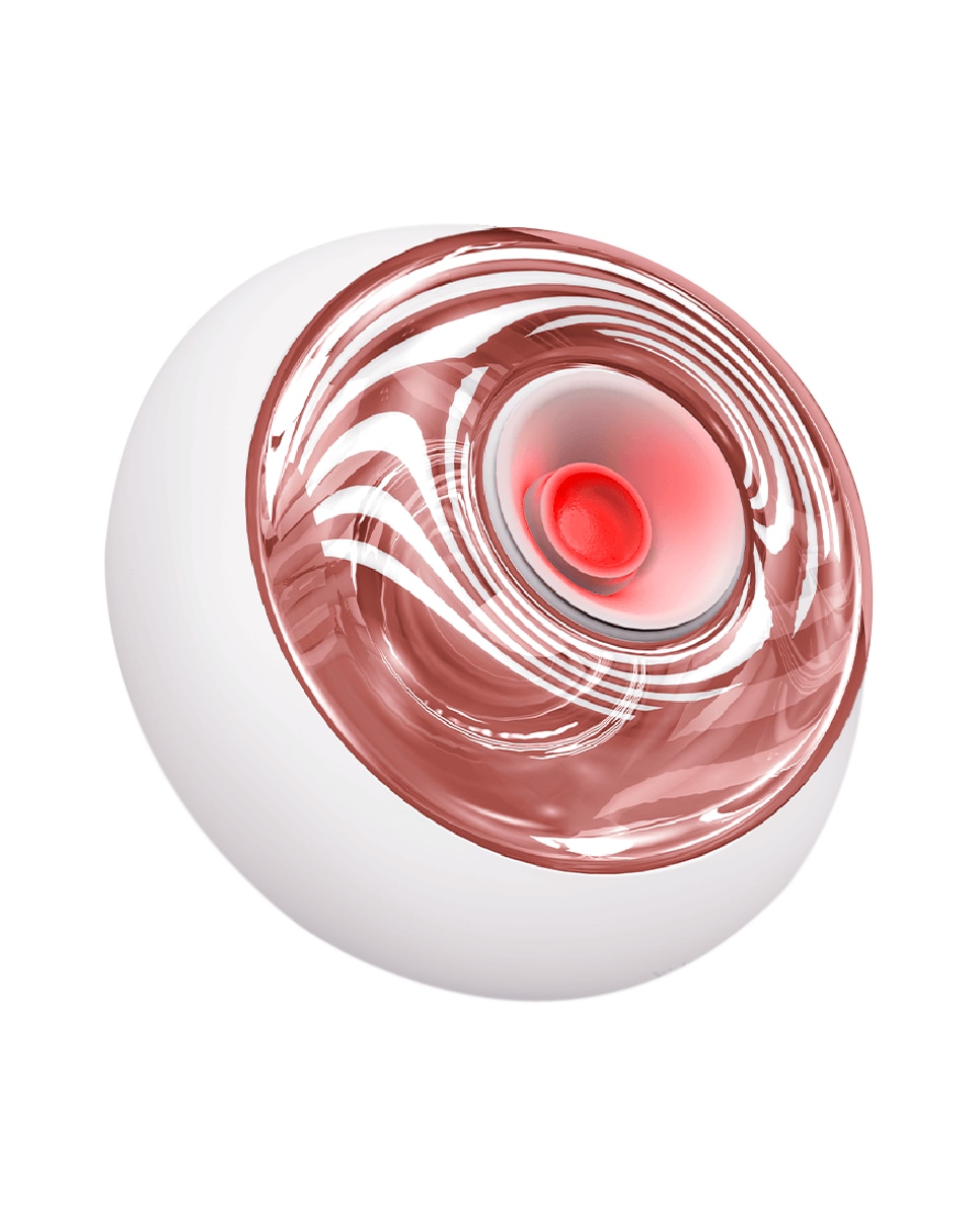 Geske - Masajeador Corporal Sonic Cool & Warm Face and Body Massager 9 in 1 White Rose Geske.
