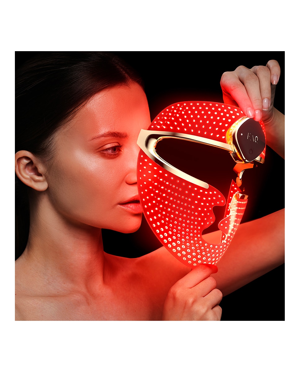 Máscara LED facial de silicona FAQ™ 202 PLUS Advanced - Black Black-4