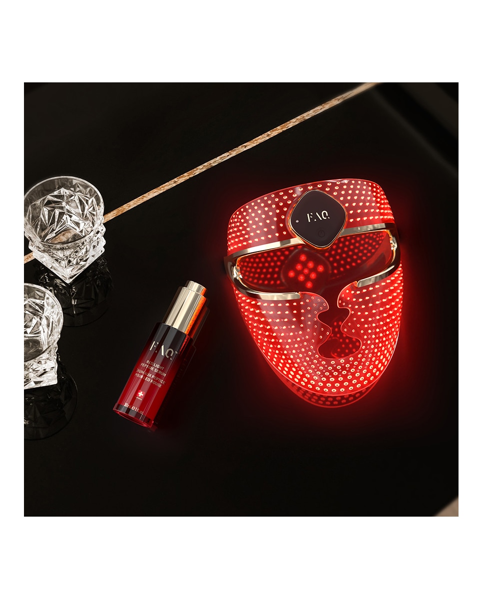 Máscara LED facial de silicona FAQ™ 202 PLUS Advanced - Black Black-5