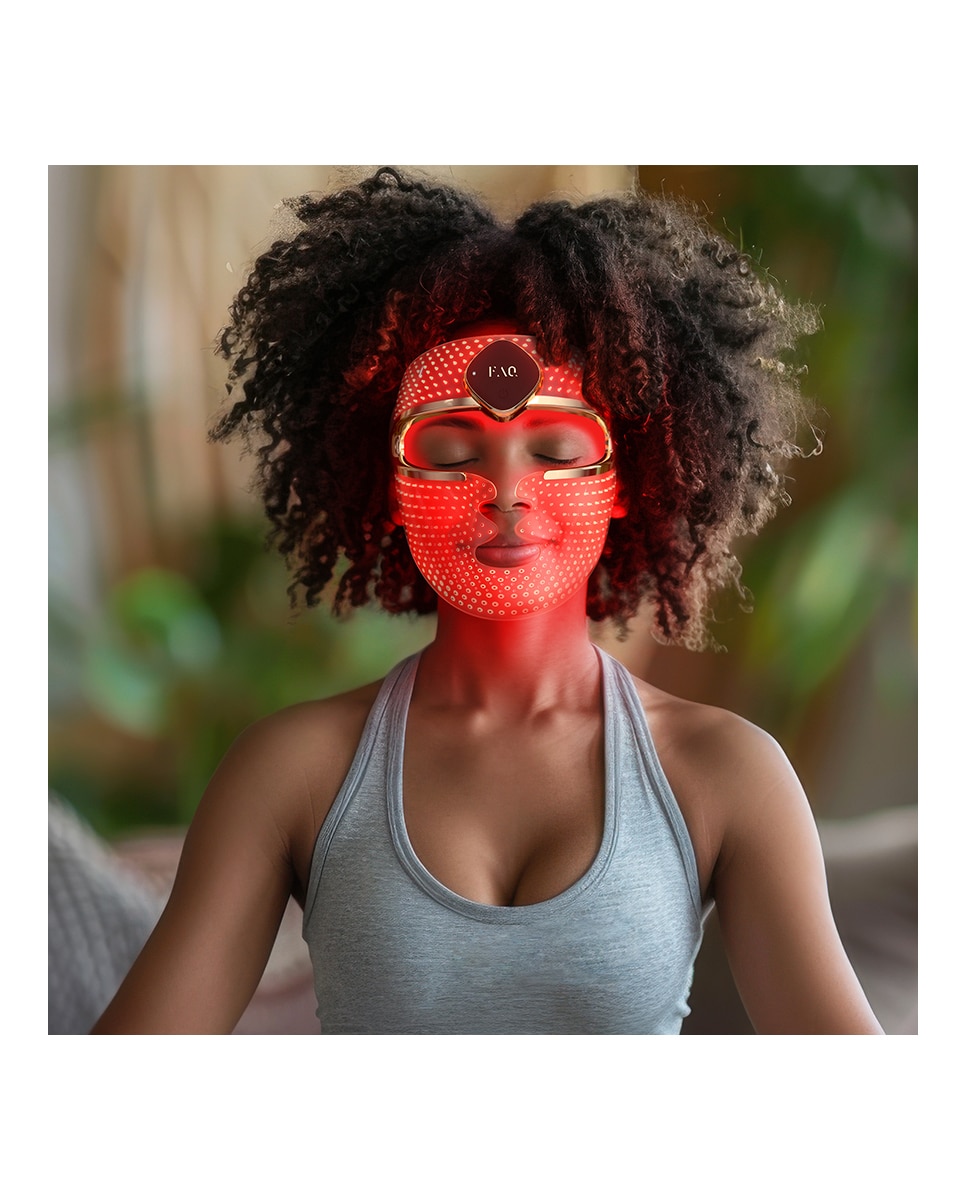 Máscara LED facial de silicona FAQ™ 202 PLUS Advanced - Black Black-8