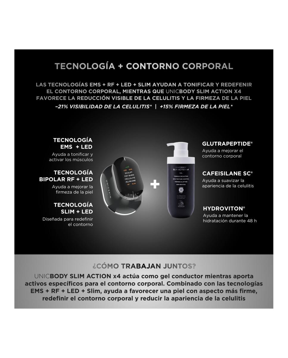 Unictech Body Slim X4 Dispositivo Corporal 4-En-1 6