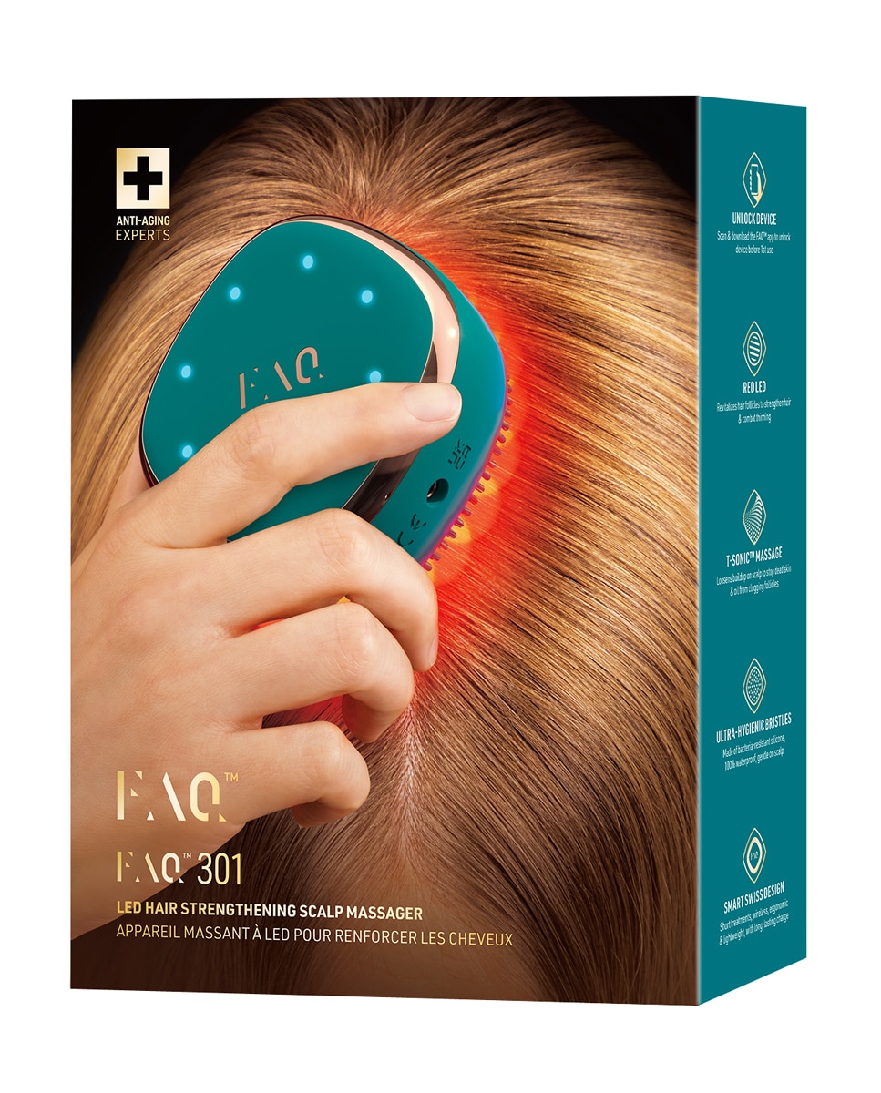 Masajeador Led de Cuero Cabelludo FAQ™ 301 Blue Emerald 1