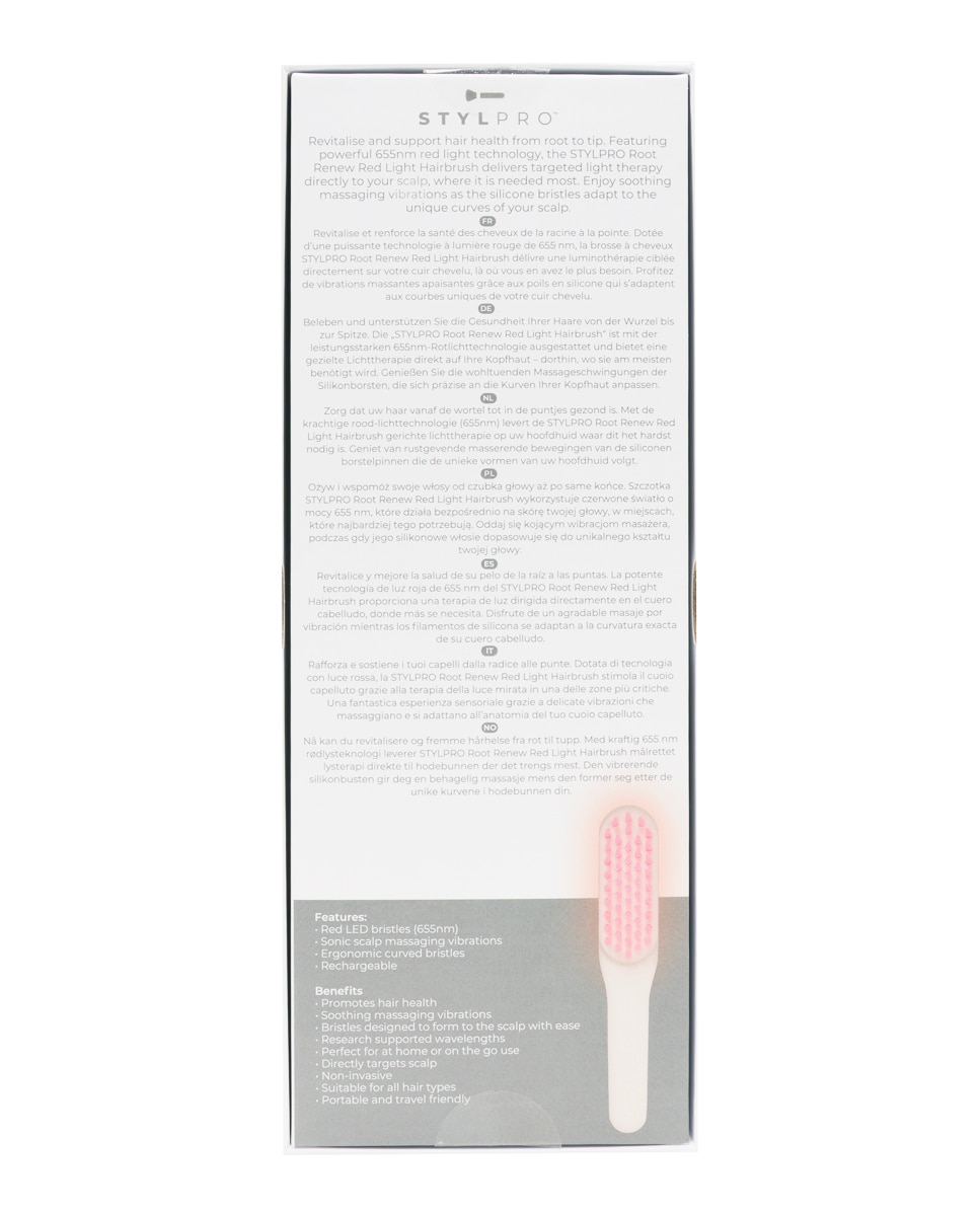 Peine Renovador Cabello Root Renew Red Light Hairbrush Stylpro 6