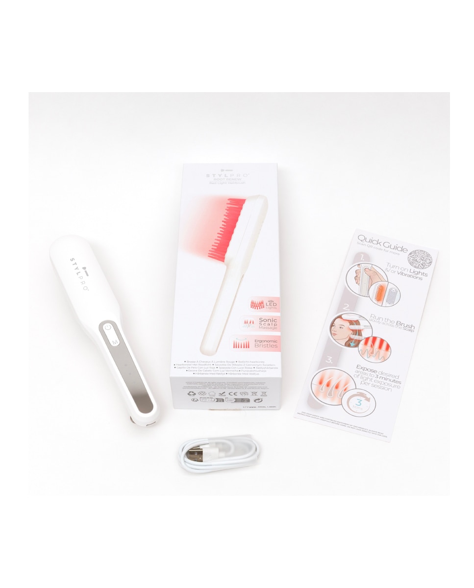 Peine Renovador Cabello Root Renew Red Light Hairbrush Stylpro 7