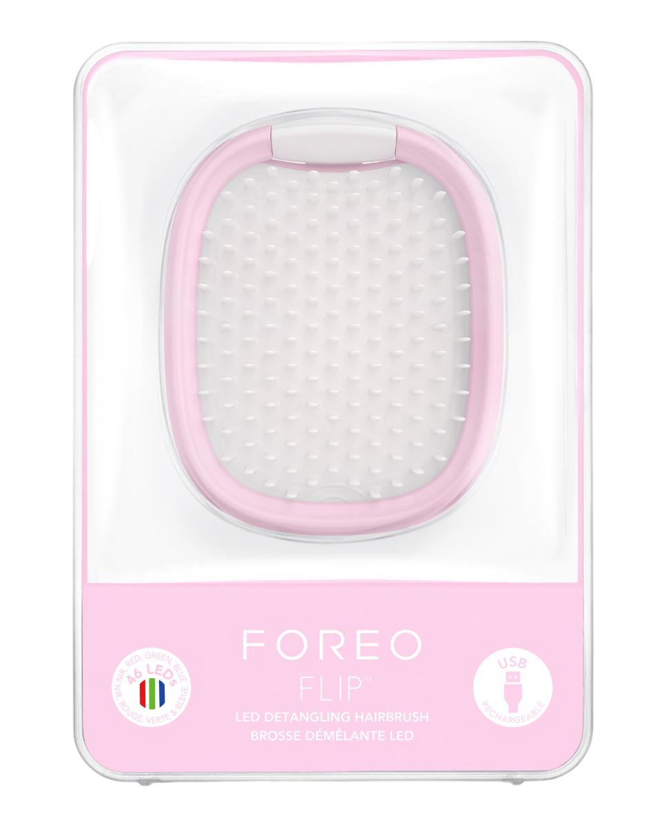 Flip Led Detangling Hairbrush Pearl Pink - Rosa Rosa-2