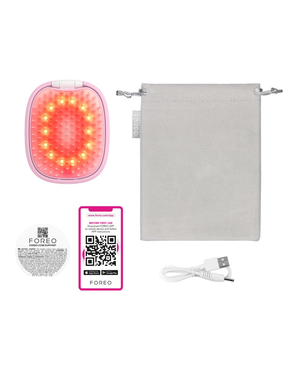 Flip Led Detangling Hairbrush Pearl Pink - Rosa Rosa-7