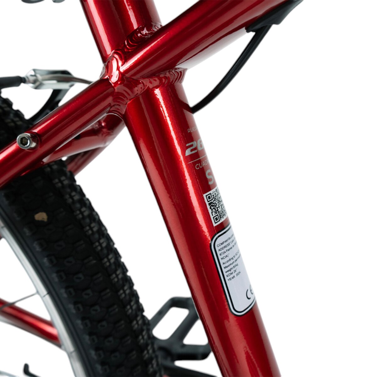 Bicicleta de niños 26" Mtb Bkom BPRO - Rojo Rojo-10