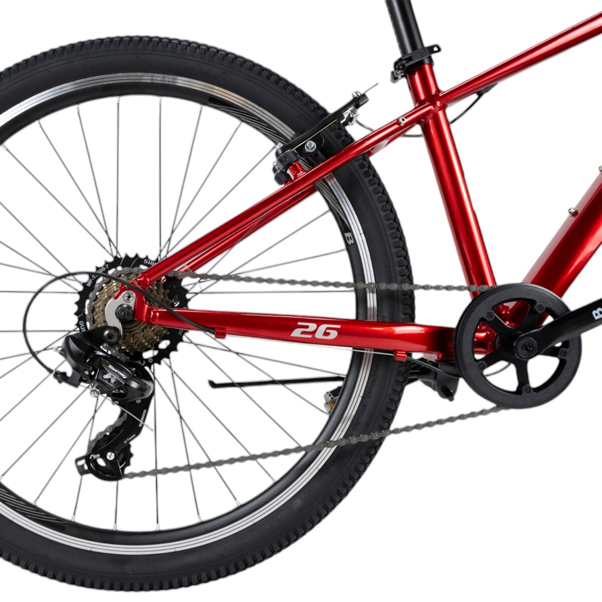 Bicicleta de niños 26" Mtb Bkom BPRO - Rojo Rojo-12