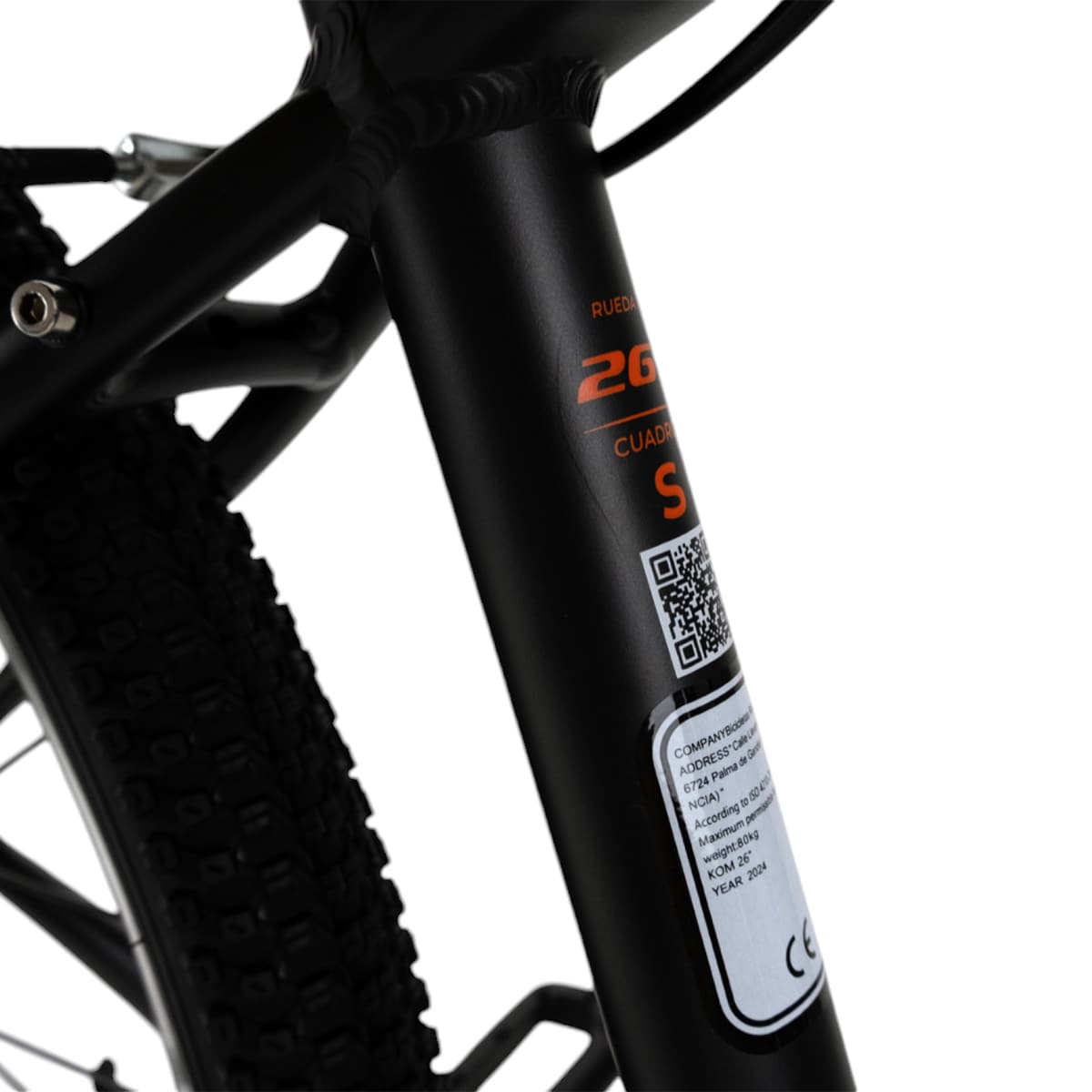 Bicicleta de Criança 26" Mtb Bkom Preto mate-3