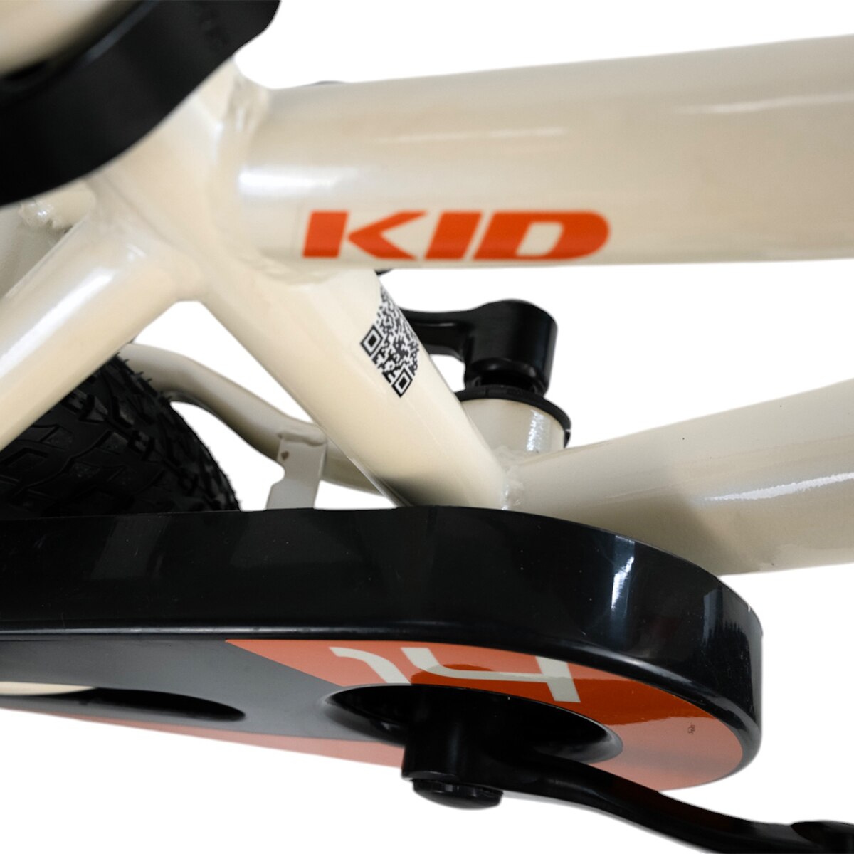 Bicicleta de Criança 14" Bkid Infantil Branco-10