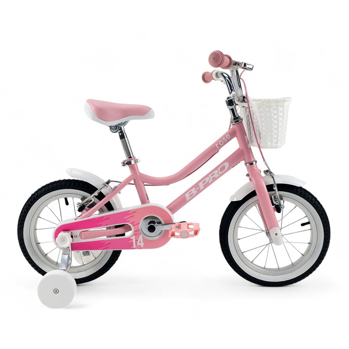 Bicicleta de Menina 14" Brose Infantil Rosa-pastel-1