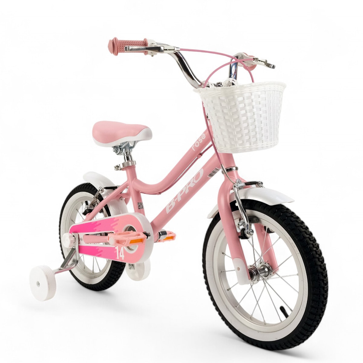 Bicicleta de Menina 14" Brose Infantil Rosa-pastel-2
