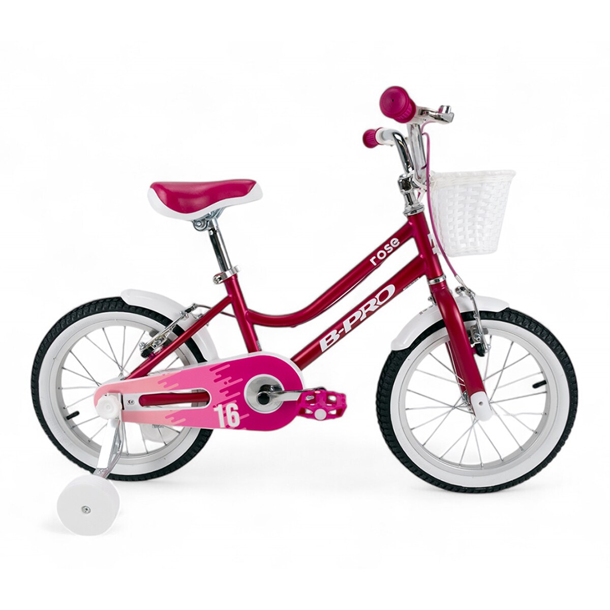 Bicicleta de Menina 16" Brose Infantil Rosa / Roxo-1