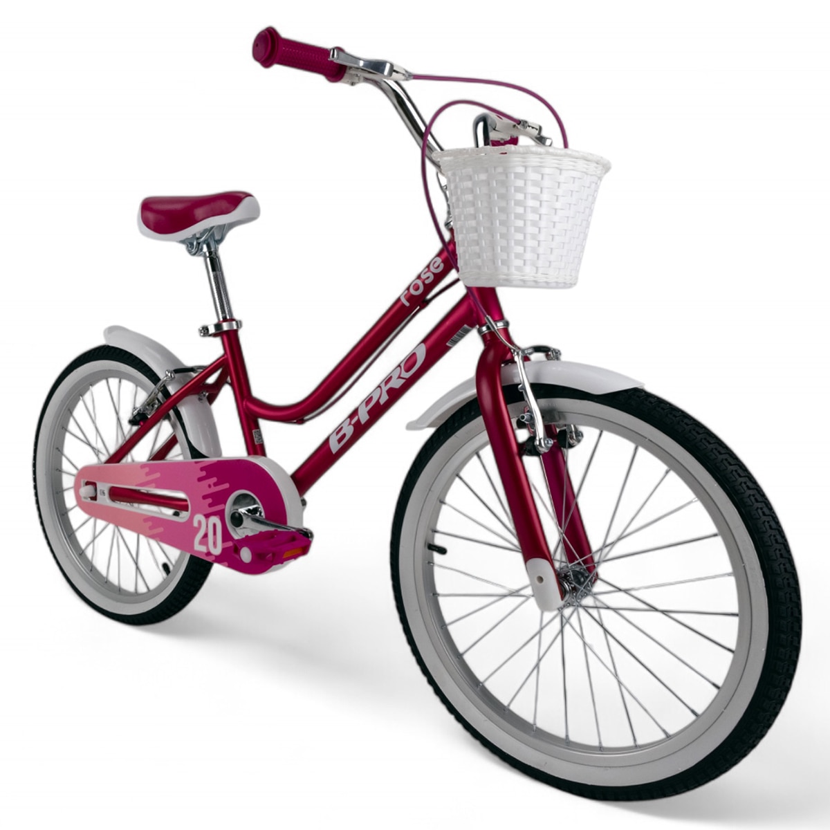 Bicicleta de Menina 20" Brose Infantil Rosa / Roxo-2