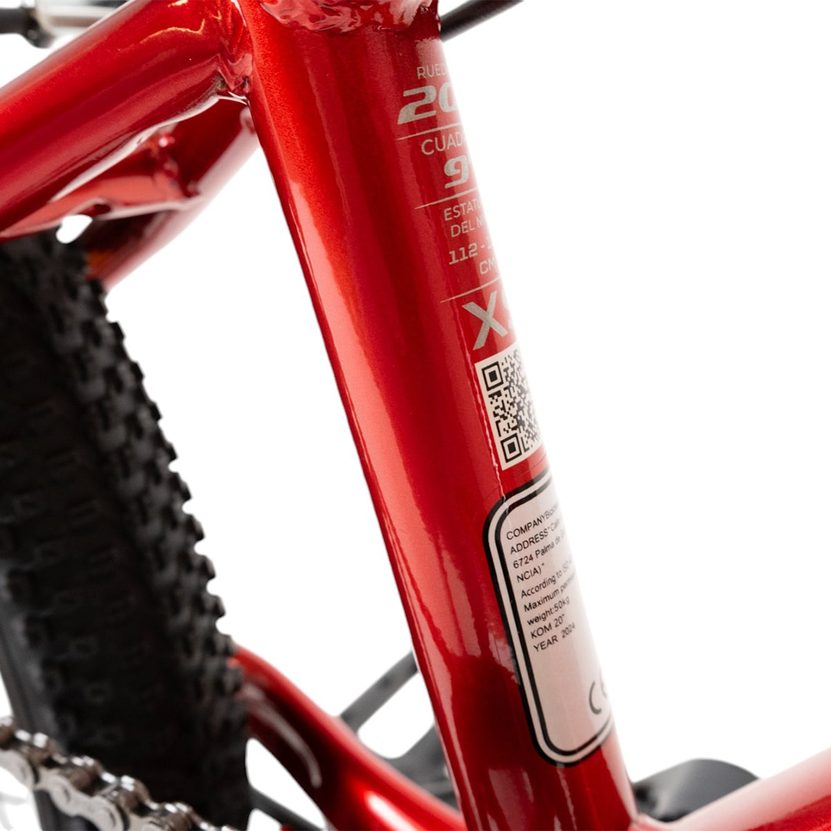 Bicicleta de Criança 20" Mtb Bkom Vermelho-6