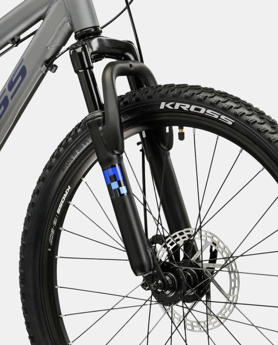 Bicicleta de junior Dust jr 1.0 DSC Kross - Gris / Azul Gris / Azul-6