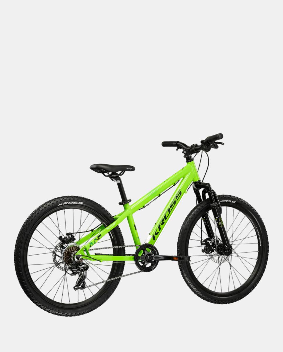 Bicicleta de junior Dust jr 1.0 DSC Kross - Verde fosforito Verde fosforito-2